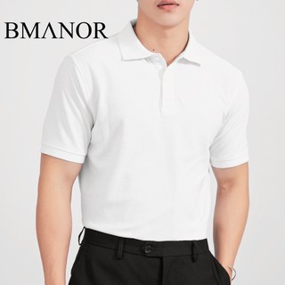 Áo Polo Nam BMANOR Basic - WHITE form Regular Fit