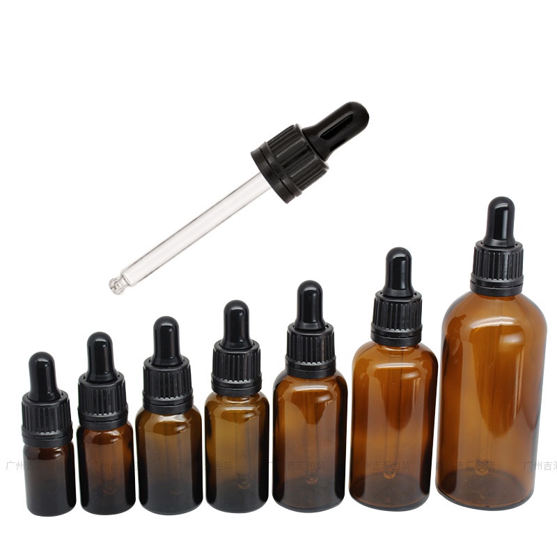 Chai Thủy Tinh 10ml 30ml 5ml - 100ml Đầu Nhỏ Giọt Chống Trộm Tiện Dụng