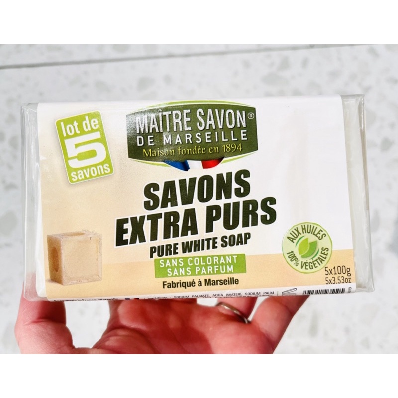 XÀ PHÒNG/XÀ BÔNG THỦ CÔNG HỮU CƠ PHÁP🇳🇱SAVON DE MARSEILLE🇳🇱BÁNH 100gr
