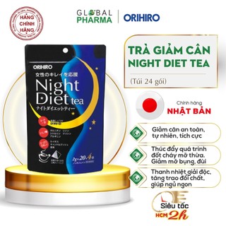 Trà giảm cân Night Diet Tea Orihiro - Không gây tác dụng phụ, an toàn, tự nhiên