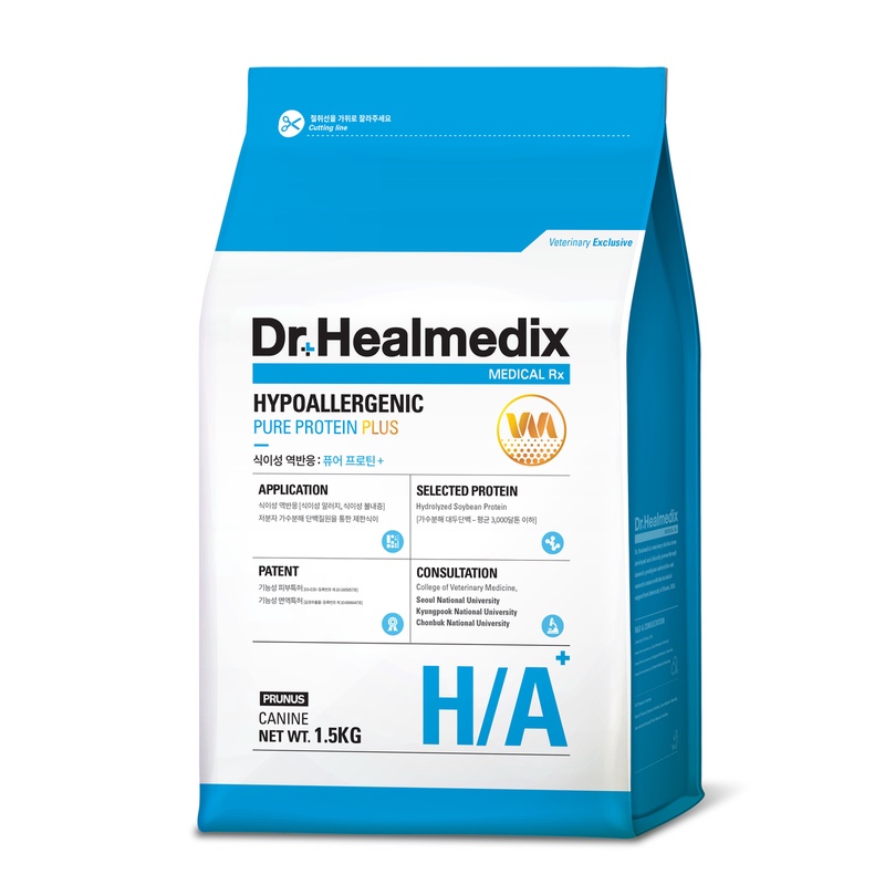 1.5kg THỨC ĂN HẠT KHÔ CHO CHÓ PHÒNG & ĐIỀU DỊ ỨNG THỨC ĂN - DR. HEALMEDIX HYPOALLERGENIC PURE PROTEIN PLUS