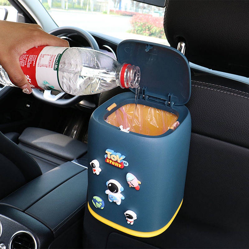 Thùng rác sáng tạo thiết kế dễ thương tiện dụng cho xe hơi 4c5X