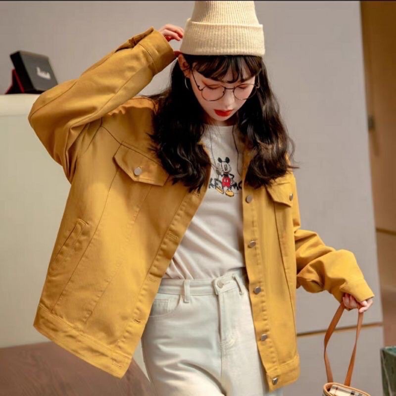 Áo khoác kaki nữ màu xanh rêu cao cấp sumisu shop