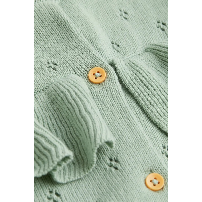 Áo len cardigan xanh HM H&M_hàng chính hãng authentic