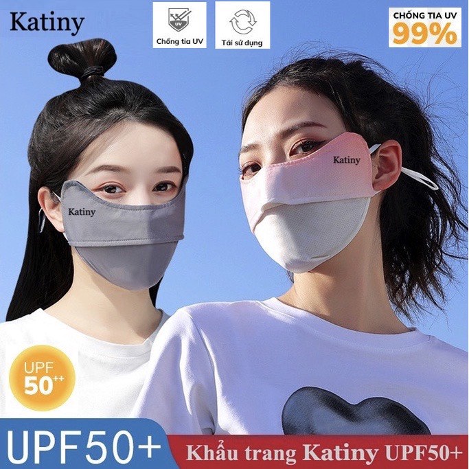 Khẩu Trang Chống Tia UV KATINY Chống Nắng UPF 50+ - Unisex Nam Nữ Đều Thích Hợp Sang Chảnh Thoáng Mát (vidamart)
