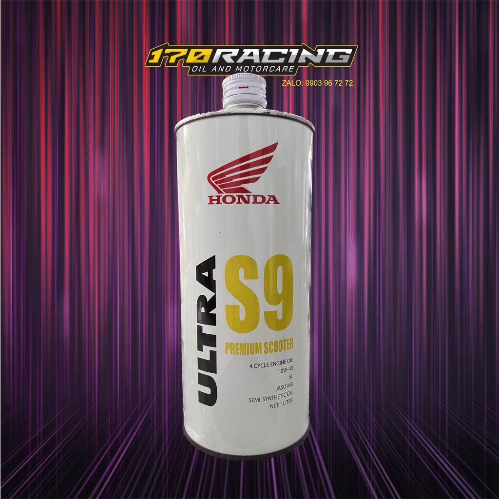 (HCM) Nhớt Xe Tay Ga HONDA ULTRA S9 PREMIUM SCOOTER SAE 10W40 Dung Tích 1000 ML Nhập Khẩu Nhật Bản