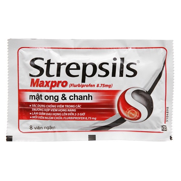 Viên ngậm giảm đau họng nặng Strepsils Maxpro hộp 16 viên