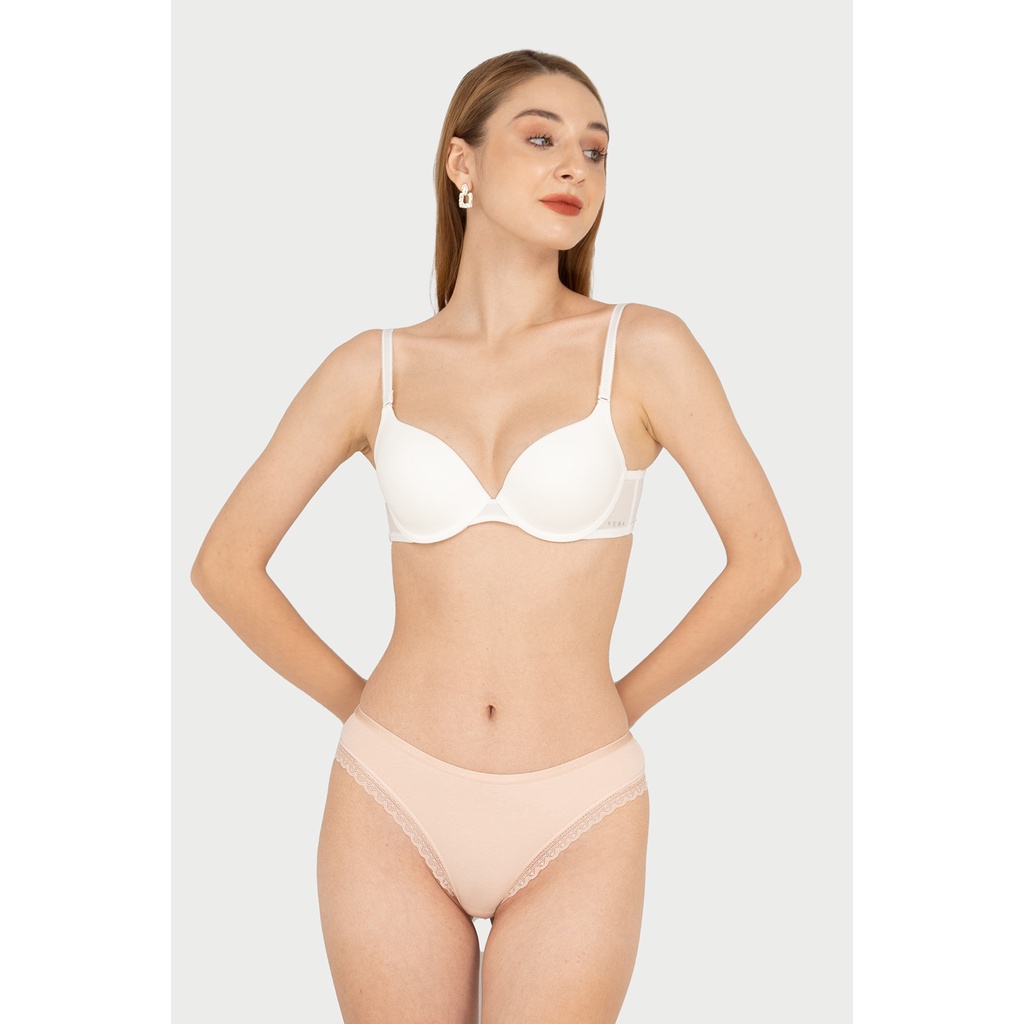 Quần lót Bikini VERA Cotton Modal phối ren - 0396