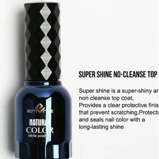 Top, top coat, top bóng, Sơn gel Phủ bóng móng, shiny top coat, Top coat pha lê EMENE, loại 15 ml