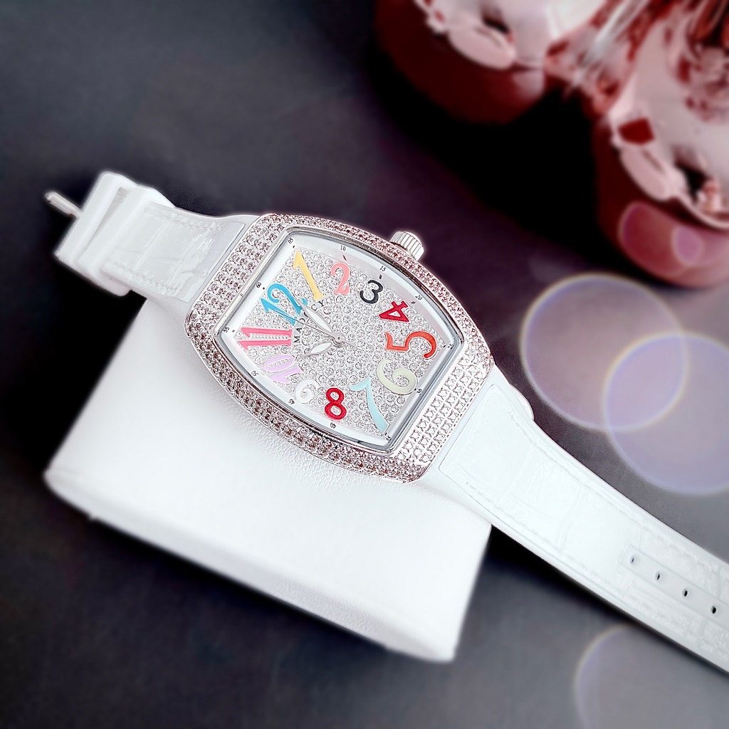 Đồng Hồ Nữ Madocy M81666 Dây Silicone Trắng Silver 33mm