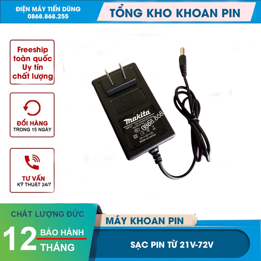 Sạc Pin 26V-36V Cho Máy Khoan Pin 36V-72v 5cell Makita,Hitachi,Bosch,Dewalt