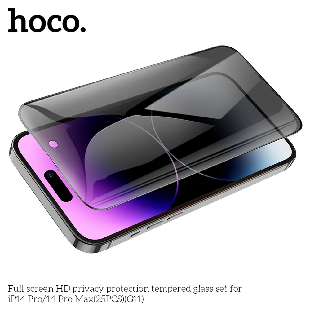 Kính Cường Lực Chính Hãng Hoco G11 Chống Nhìn Trộm, Bảo Vệ Màn Hình & Hạn Chế Trầy Xước, Va Đập