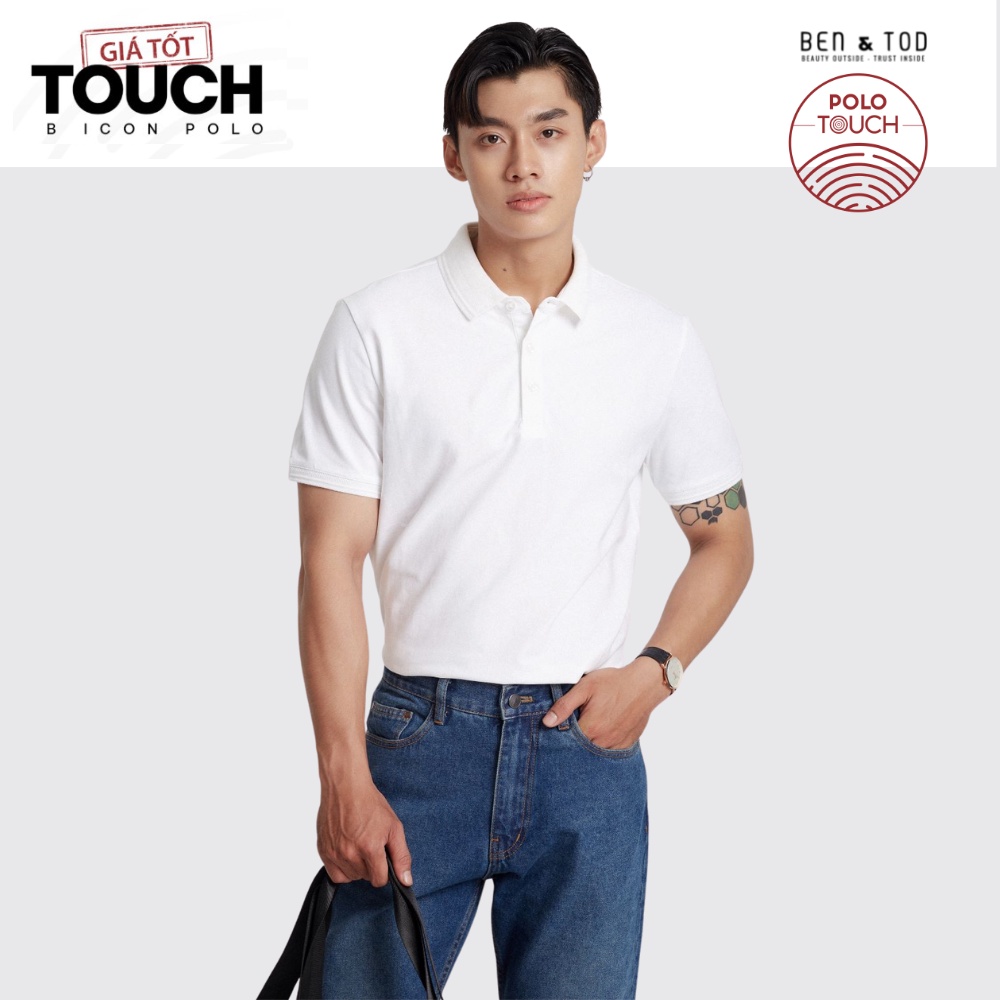 Áo polo nam BEN & TOD R1300BB181 vải thun cotton 100%, nam tính, chỉn chu, sang trọng, thanh lịch OUTLET 219