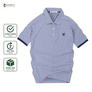 Áo Thun Nam Polo Cao Cấp Màu Tiêu Trắng  Phối Viền - OVERCO
