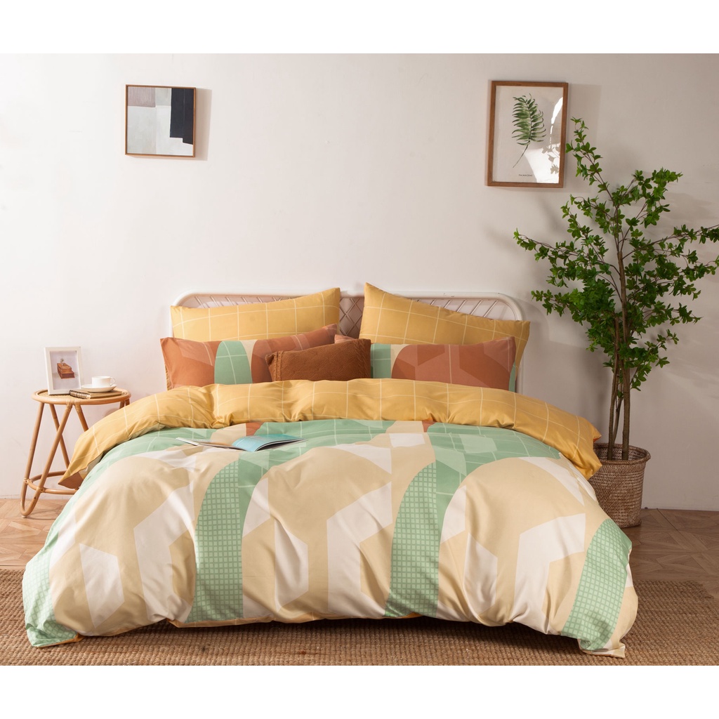 Bộ ga và Chăn chần bông Ai By Akemi Precious, gồm 5 món (King/Queen)