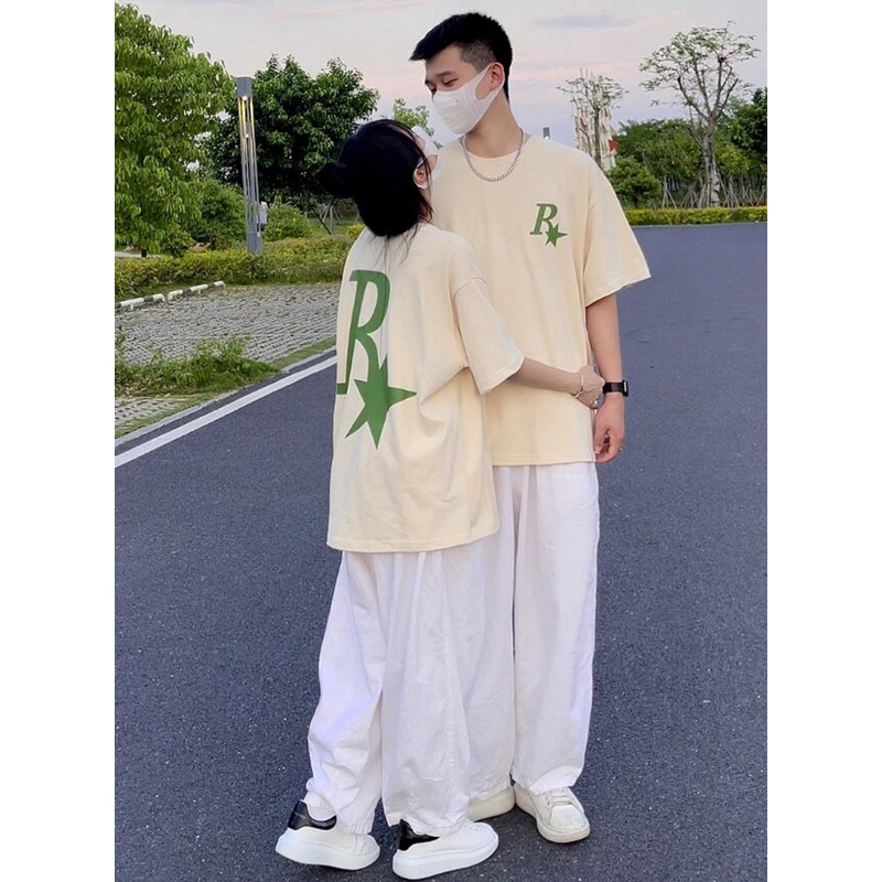 NRVP Áo Thun Unisex Mùa Hè Dáng Suông Tay Cộc Phong Cách Hàn Quốc Cho Nam Nữ