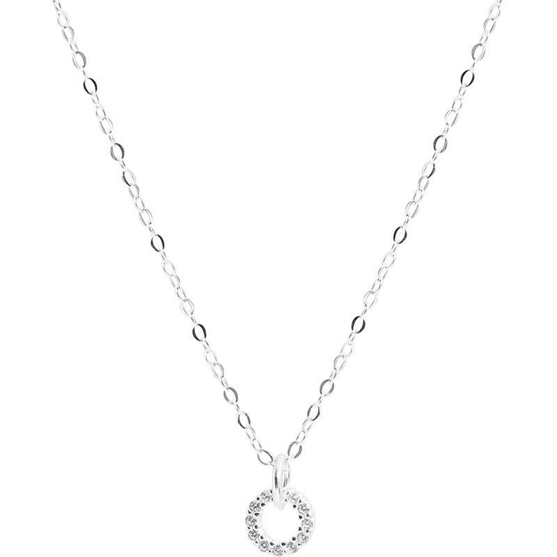 Vòng cổ Mặt Nhẫn Kim Cương Sáng Sang Trọng Thời Trang 2022 Cho Nữ