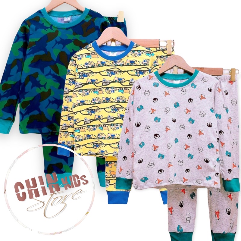 Bộ cotton cho bé trai size đại vải xuất dư [A2]