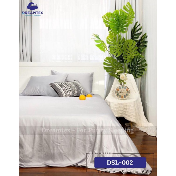 Chăn ga Tencel đơn sắc DREAMTEX không mền - CHÍNH HÃNG, CAO CẤP