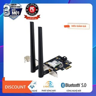 Cạc mạng Wifi 6 Asus PCE-AX3000 Chuẩn AX3000 Tray (Chính hãng Asus Việt Nam)