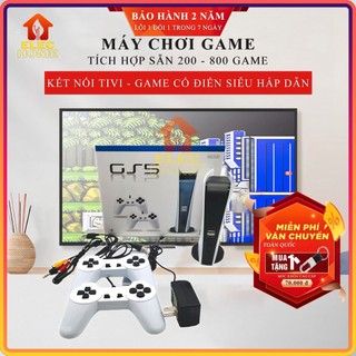 Máy chơi game điện tử 4 nút 200 - 800 trò chơi, máy trò chơi cổ điển cống AV - HDMI kết nối tivi Bảo hành 2 năm