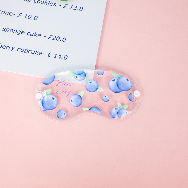 Bịt mắt nước, che mắt ngủ có gel làm mát cute trái cây trong suốt