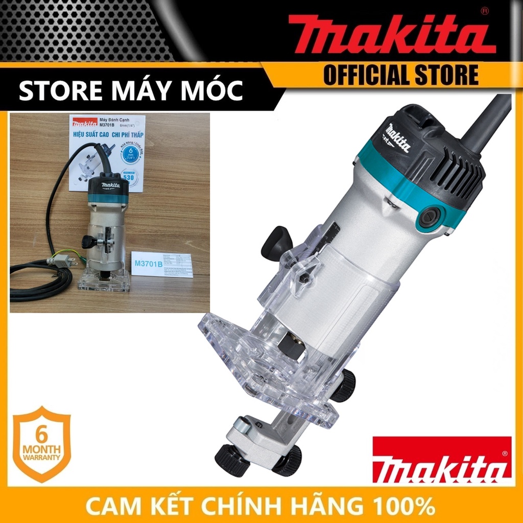 MÁY PHAY 1/4" 530W MAKITA M3701B- HÀNG CHÍNH HÃNG
