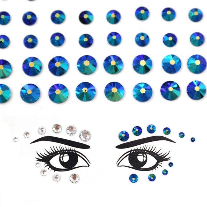 Miếng Dán Trang Điểm Mắt / Lông Mày / Mặt / Cơ Thể Tự Dính 3D Kích Thước 3 / 4 / 5 / 6mm