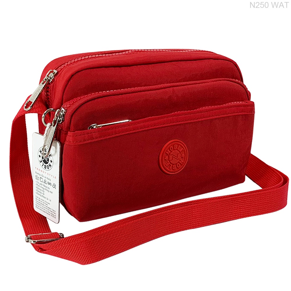 Túi đeo chéo 3 ngăn, hàng chính hãng, chất liệu vải dù siêu bền, chịu nước và chống bám bẩn. Mã N250NHA