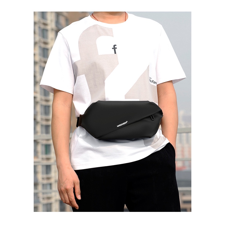 Túi Đeo Chéo, Đeo Hông Chống Nước Da PU Dành Cho Nam Nữ Unisex