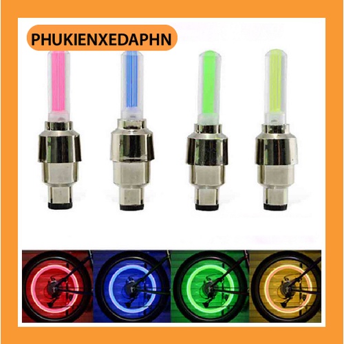 Đèn led cài chân van xe đạp thể thao nhiều màu