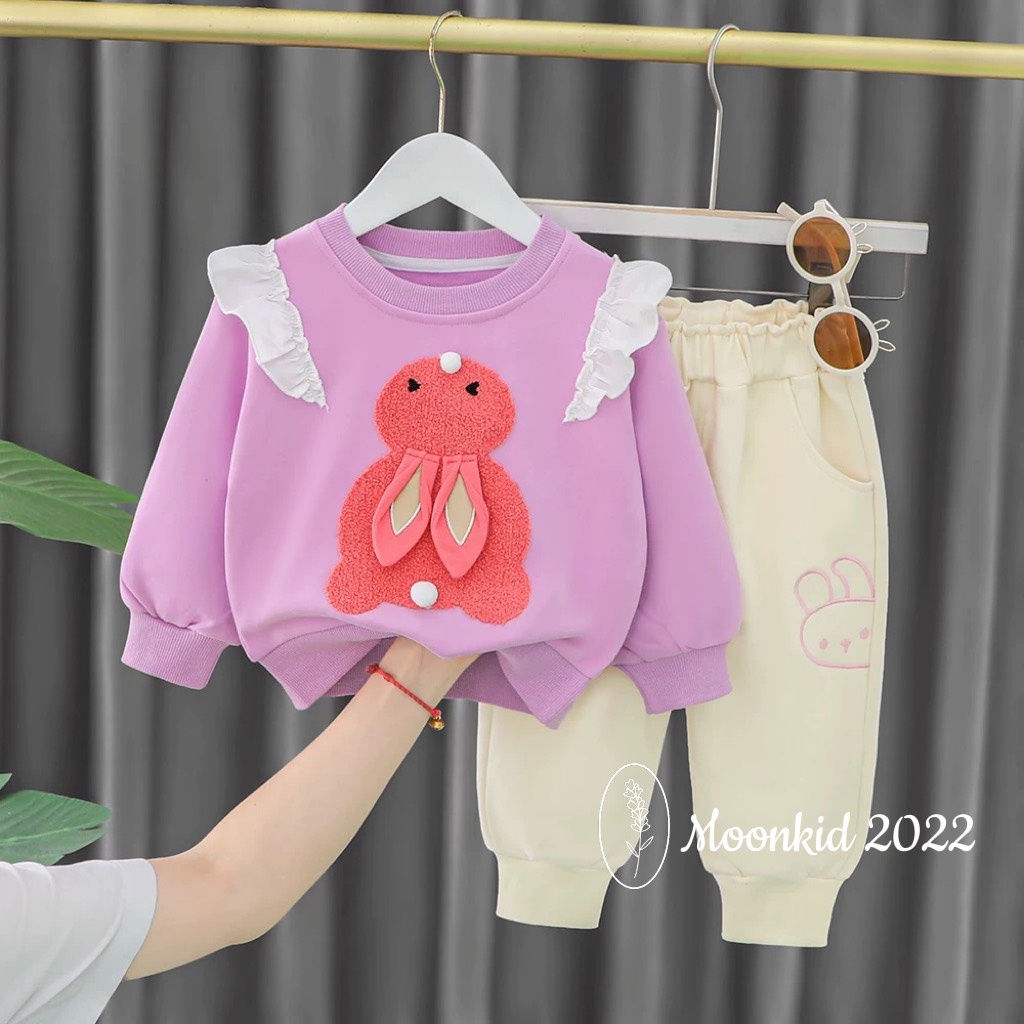 Bộ quần áo bé gái dài tay cánh tiên cho bé từ 8-20kg