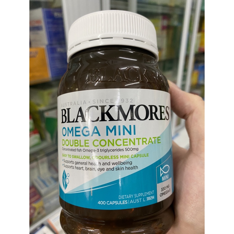 Dầu cá không mùi Blackmore viên mini  Blackmores Odourless Fish Oil Mini Caps 400v