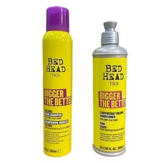 Dầu gội xả dành cho tóc mỏng, xẹp, làm phồng tóc Tigi Bed Head Bigger the Better 200ml/300ml