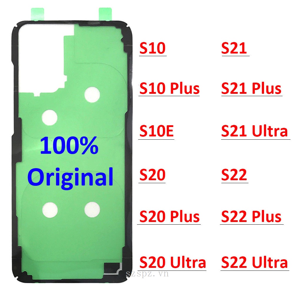 Băng Keo Dán Nắp Pin Chống Nước Thay Thế Cho Samsung Galaxy S8 S9 S10 S10E S20 S21 S22 Plus Ultr