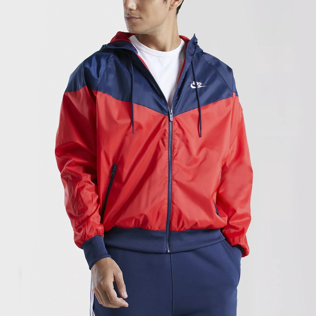 ÁO KHOÁC NIKE WINDRUNNER HOODED - RED / BLUE