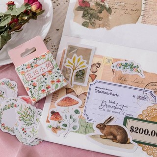 Hộp 45 hình dán sticker hoa