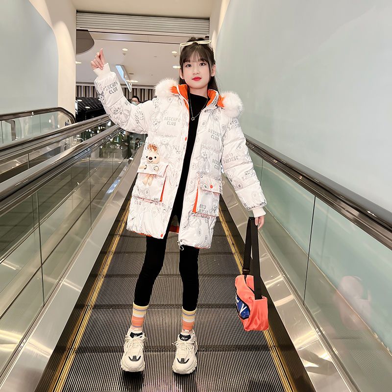 Áo Khoác Phao Đệm Cotton Dày Dặn Thời Trang Mùa Đông Mới Cho Bé Gái