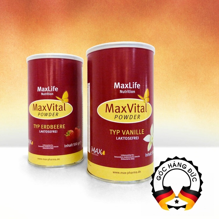 Sữa bột dinh dưỡng MaxVital Powder của ĐỨC dành cho người già và trẻ nhỏ