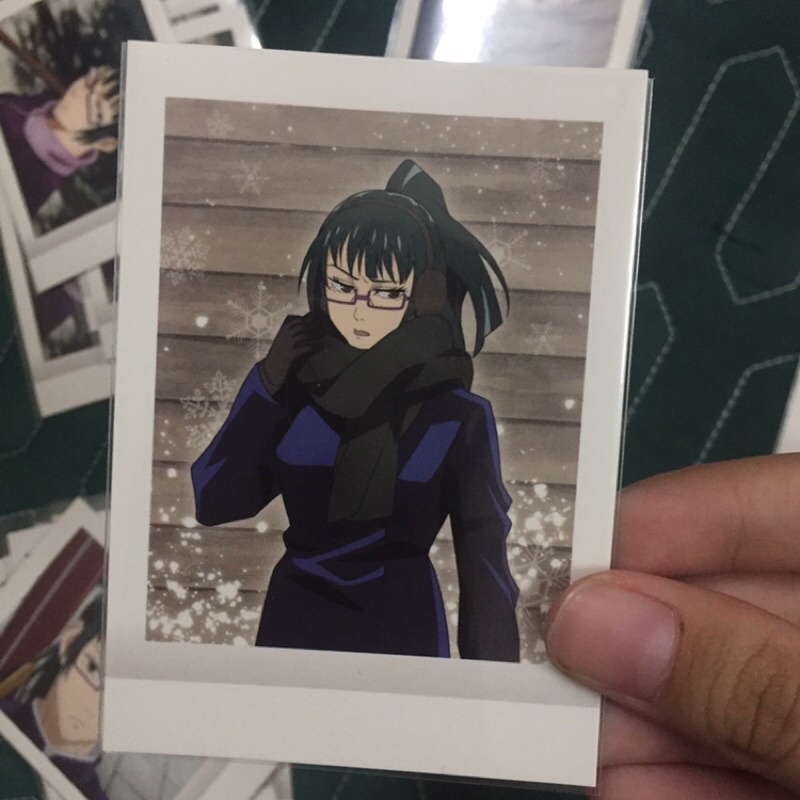 Tổng hợp polaroid Jujutsu Kaisen nbara kugisaki maki yuuji itadori meimei mahito chú thuật hồi chiến