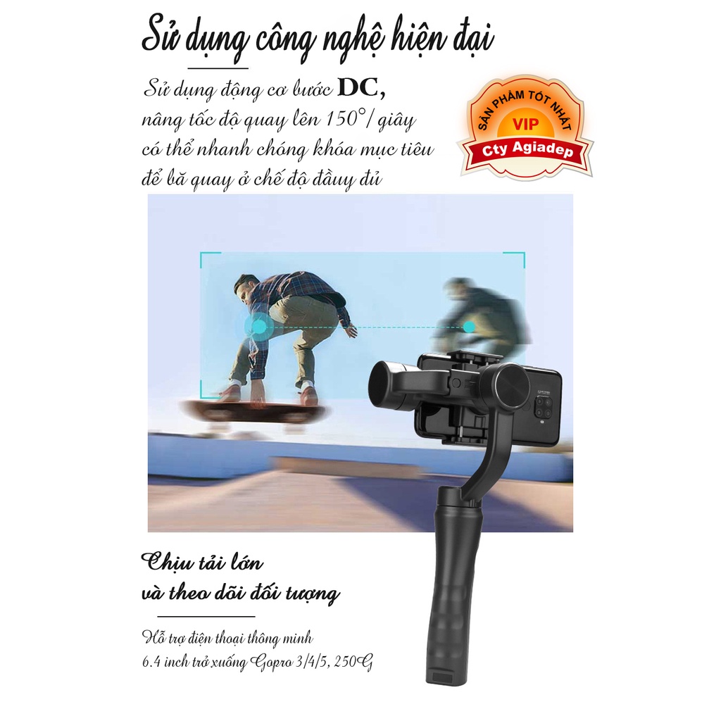 Gymble Chống rung Cyke cho Điện thoại, máy ảnh,... giành cho vloger, streamer,..