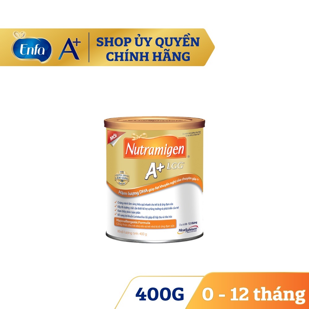 Sữa Bột Nutramigen A+ LGG cho trẻ dị ứng đạm sữa bò lon 400g