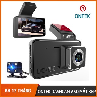 Camera hành trình ô tô ONTEKCO A50 Chống Rung tự động - màn hình 4 inch Full HD siêu nét Bảo Hành 12 Tháng