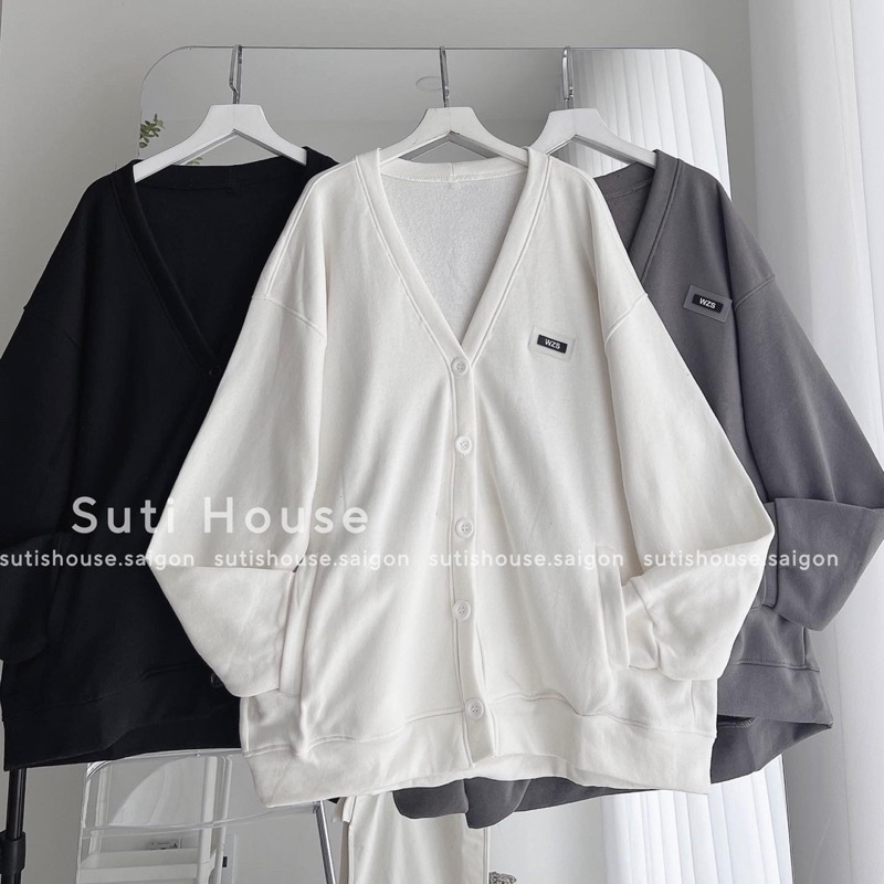 Áo Cardigan Tag Nhựa Wzs 3 Màu Form Rộng unisex nam nữ - Suti House