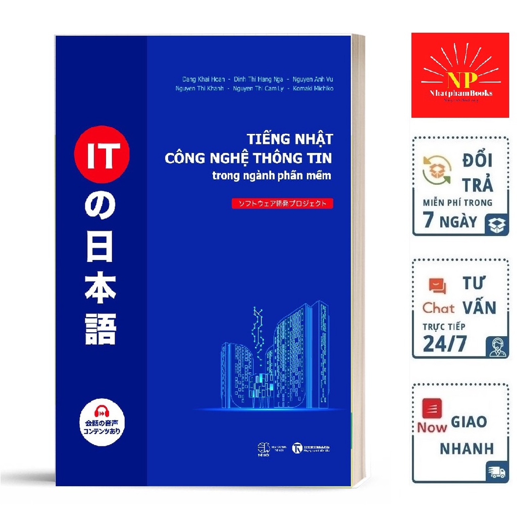 Sách - Tiếng Nhật Công Nghệ Thông Tin Trong Ngành Phần Mềm tặng Kèm Bookmark