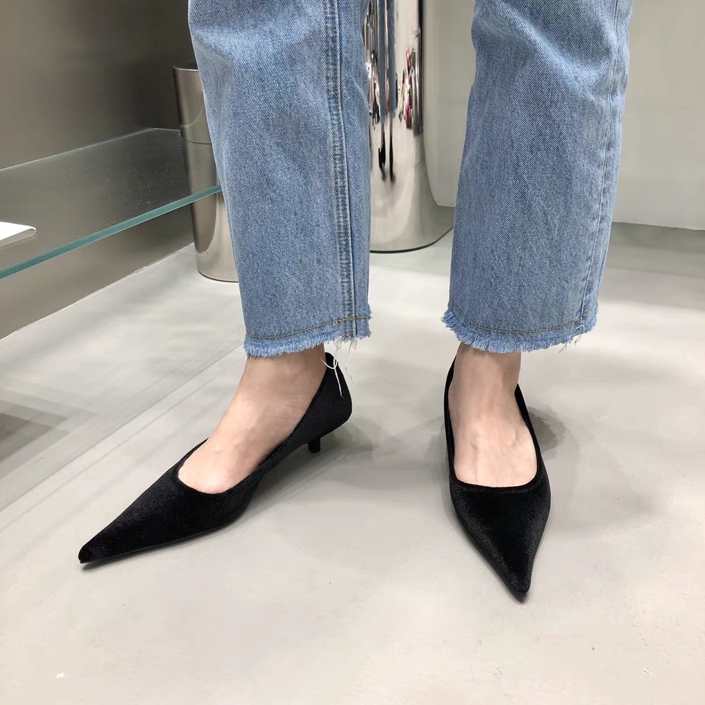 Giày Cao Gót Mũi Vuông Thiết Kế Đơn Giản Thoáng Khí Thời Trang Cho Nữ Giày Cao Gót Thiết Kế Xinh Xắn Thời Trang Dành Cho Nữ