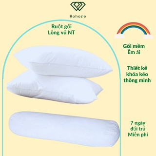 Ruột gối lông vũ nhân tạo kháng khuẩn cao cấp gối ngủ gối ôm siêu êm đủ kích thước chọn lựa