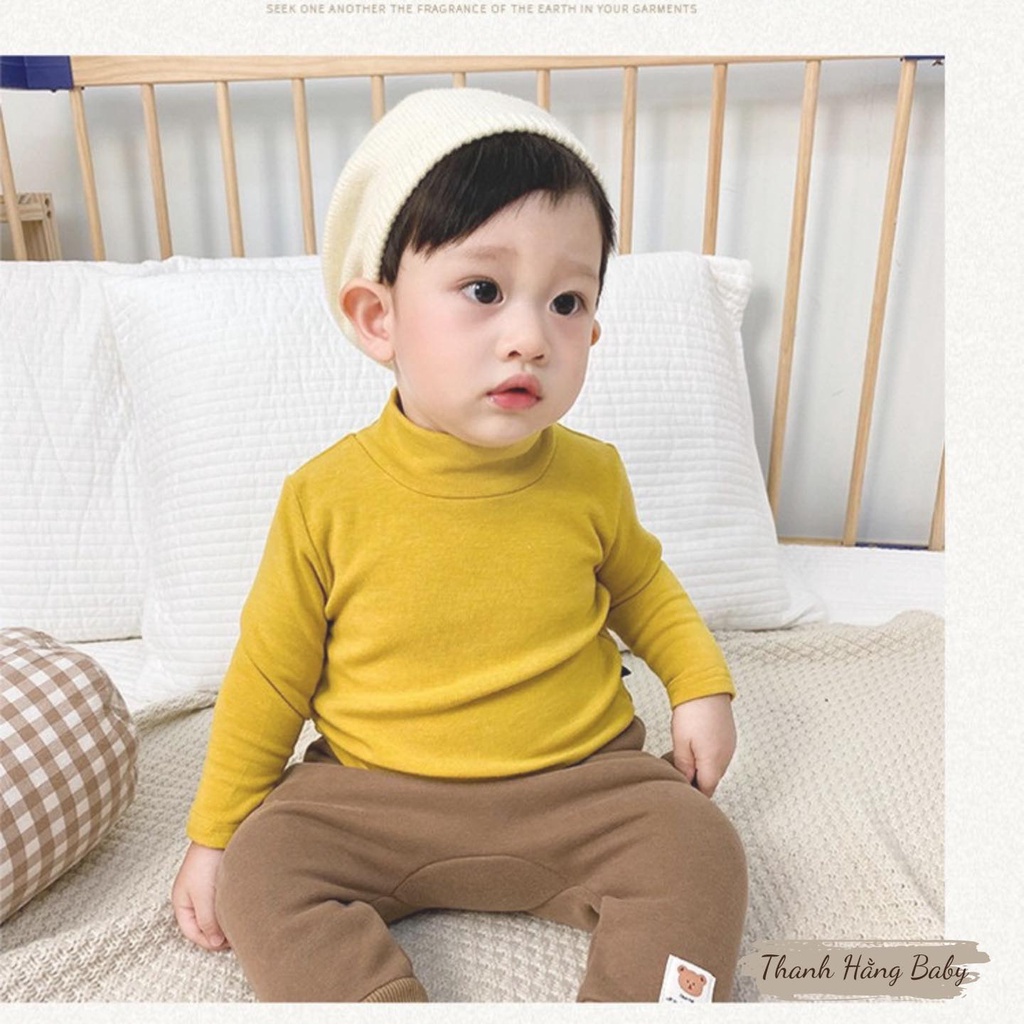 Áo Giữ Nhiệt Cho Bé , Áo Dài Tay Cho Bé Trai Bé Gái 3 Đến 17 Kg