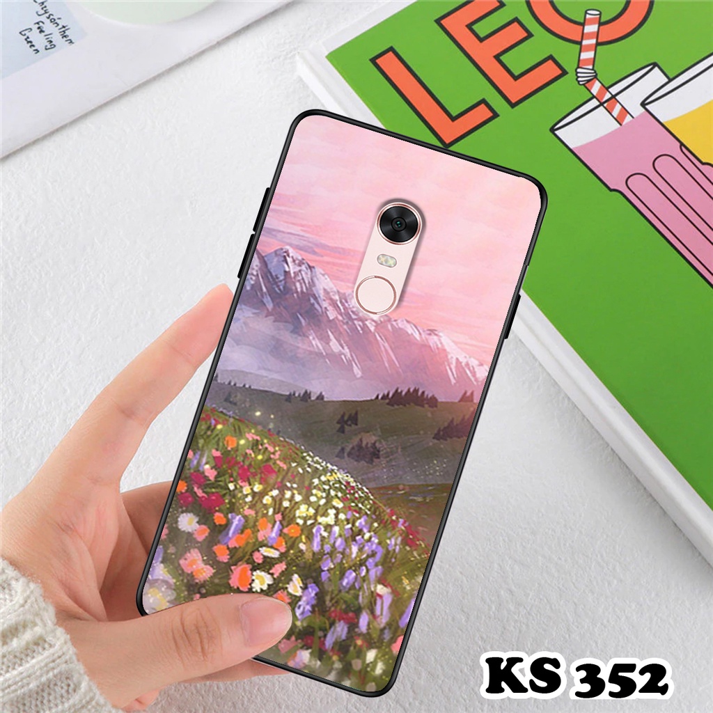 Ốp lưng Xiaomi Redmi 5 - Redmi 5 Plus - Redmi 5A - Redmi 5X - Ốp in hình Cánh đồng hoa - Chất liệu TPU siêu bền
