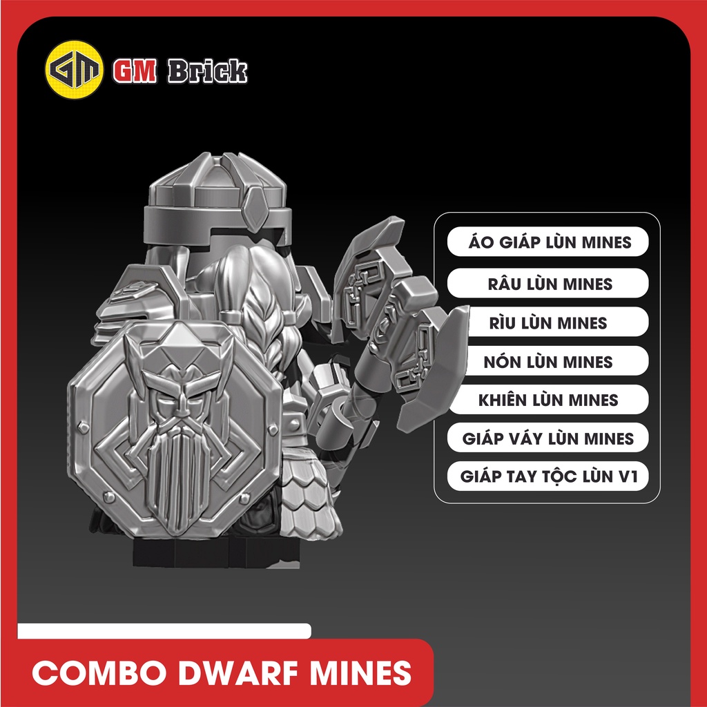 Phụ kiện Minifigures - Combo Dwarf Mines